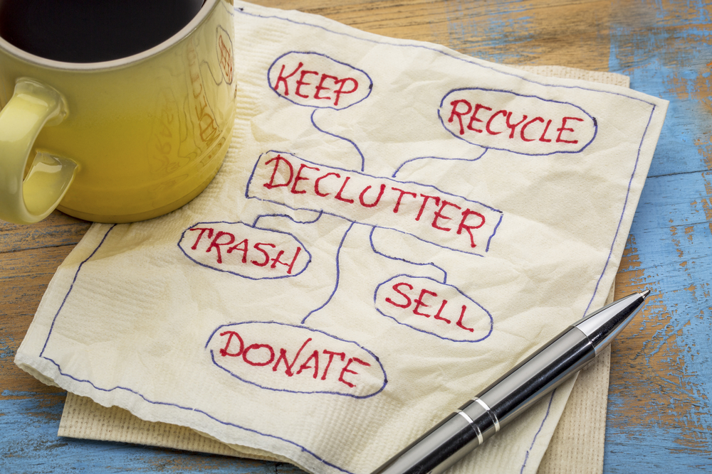 A decluttering plan is a great first step toward home organization!
