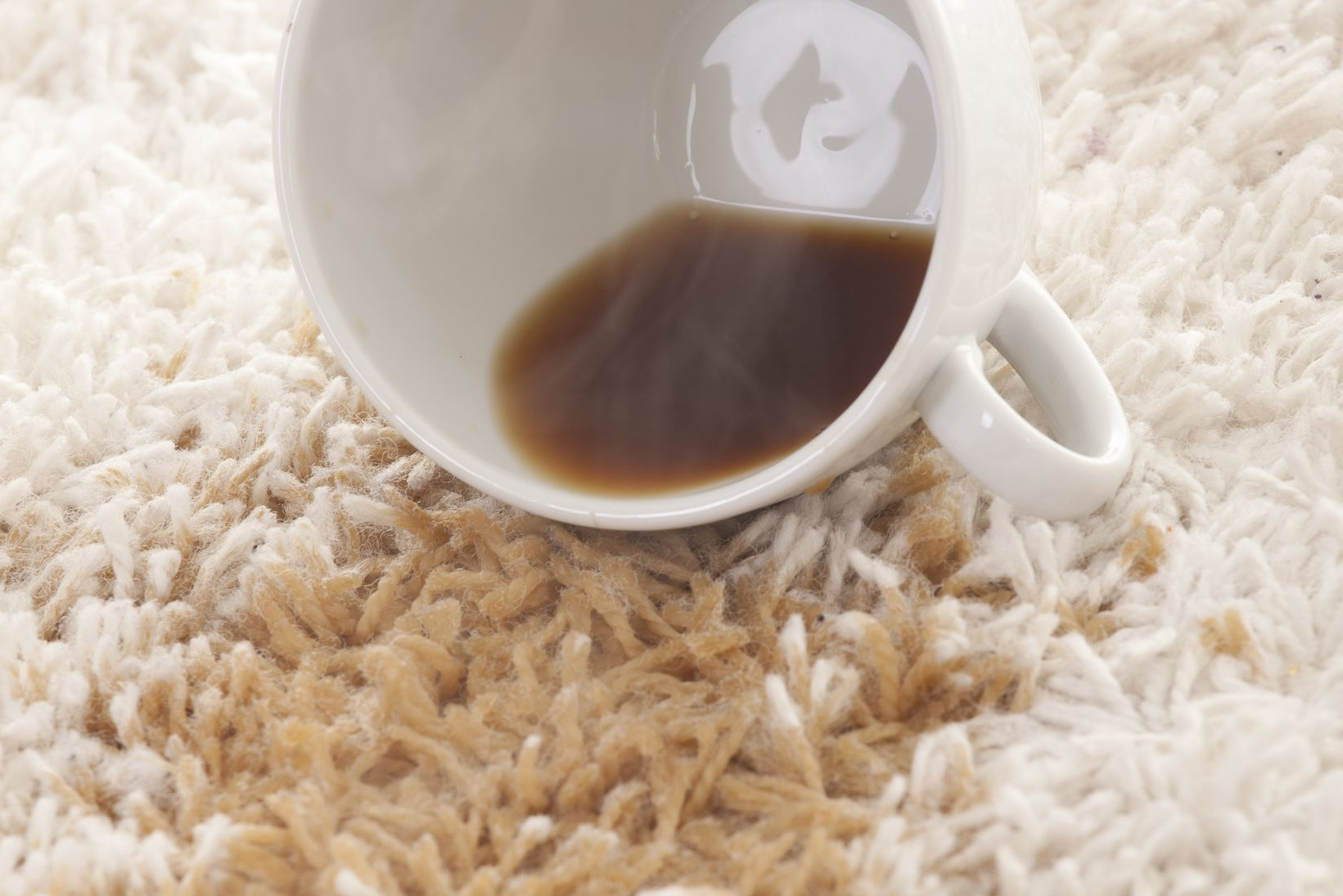 coffee stain on carpet